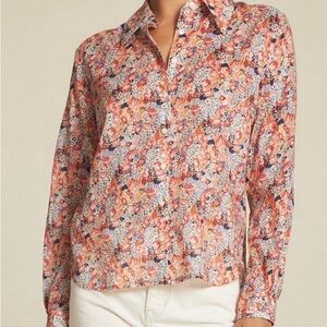 Trovata Multicolor Floral Button Down Shirt